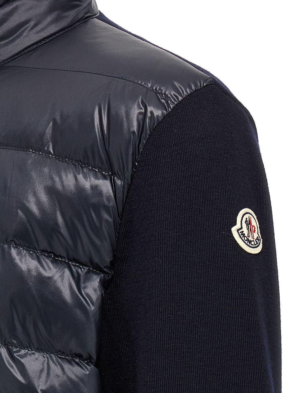 Padded wool zip-up cardigan K10919B00016 M1131776 MONCLER