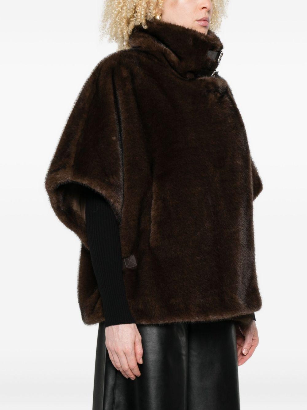 Faux fur cape 103837 A2PID49 PINKO