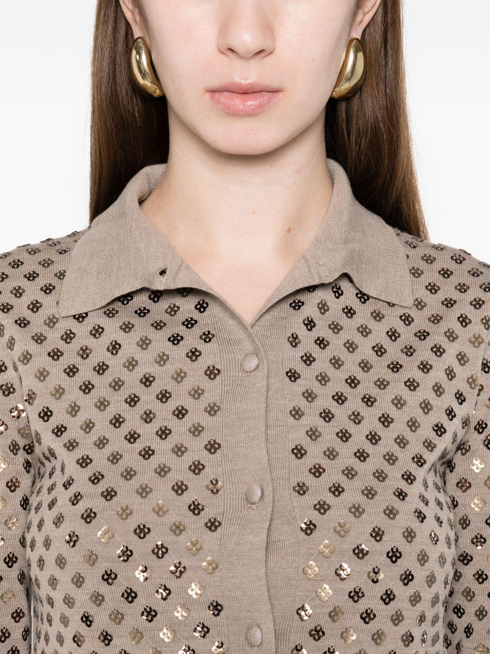 Sequinned wool cardigan 2611341041 MXMRAGNO019 MAX MARA