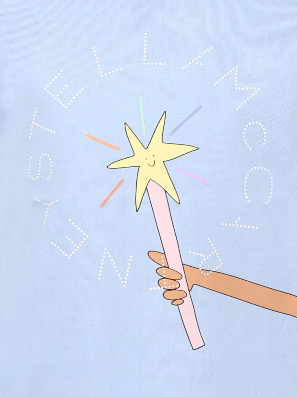 Illustration-style print T-shirt<BR/><BR/><BR/> TW8A01 Z0434652 STELLA McCARTNEY KIDS