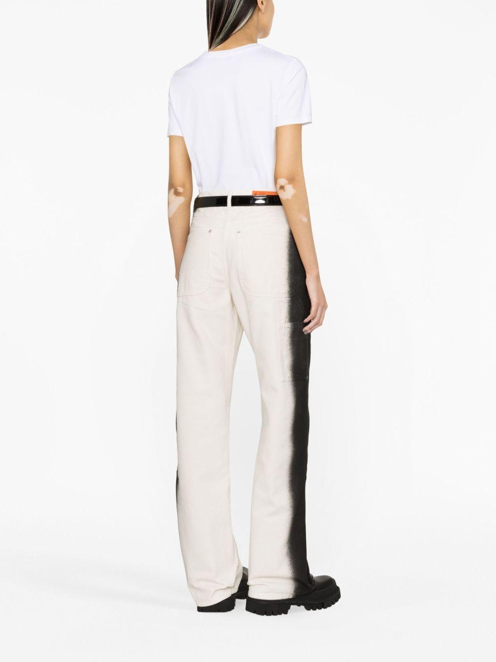 Button-embellished logo-print T-shirt BF1EF005BB02 GAB BALMAIN