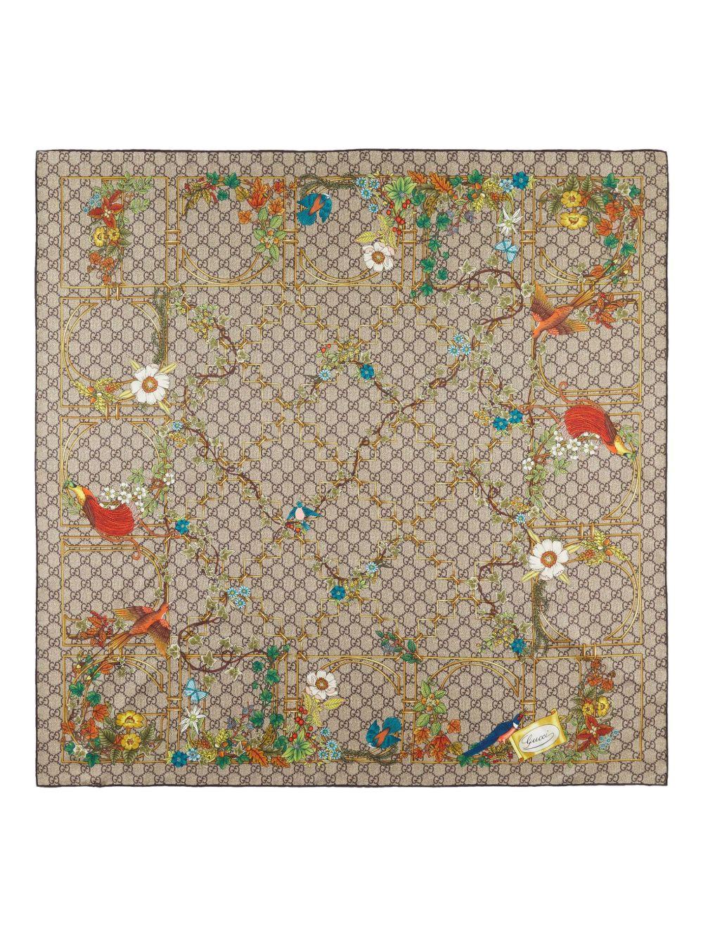 Printed silk twill carré 777066 3G0019564 GUCCI