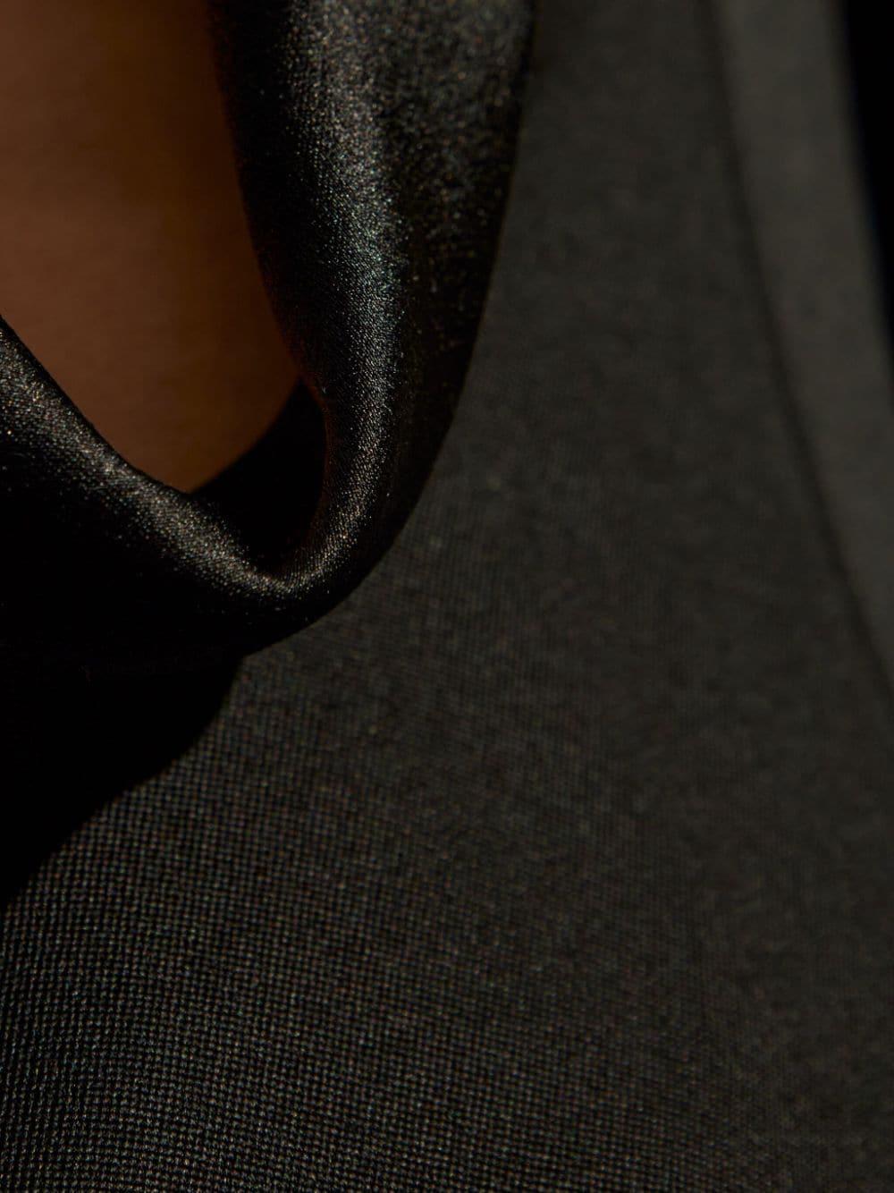 Peak-lapel wool dress<BR/> 794709 QJAAC1000 ALEXANDER MCQUEEN