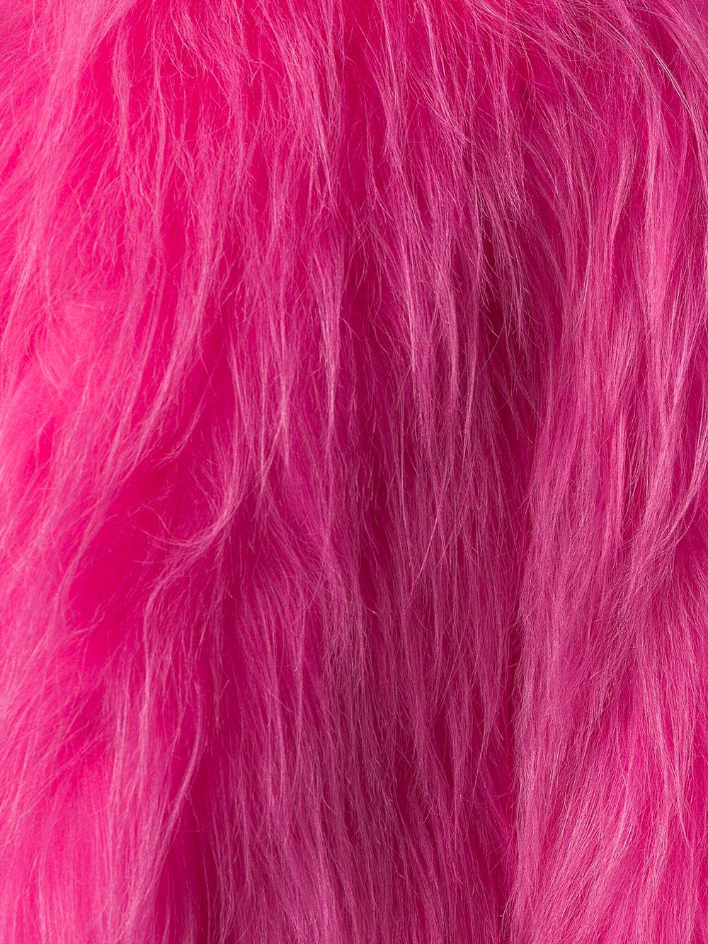 Fuschia pink goat fur neon jacket 165551 1UW2F0T08 PRADA