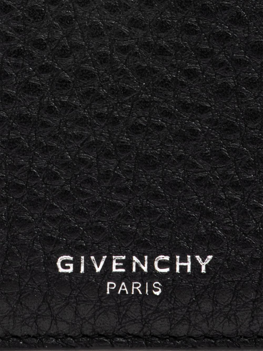 Zipped card holder in grained leather BK60DNK213 001 GIVENCHY