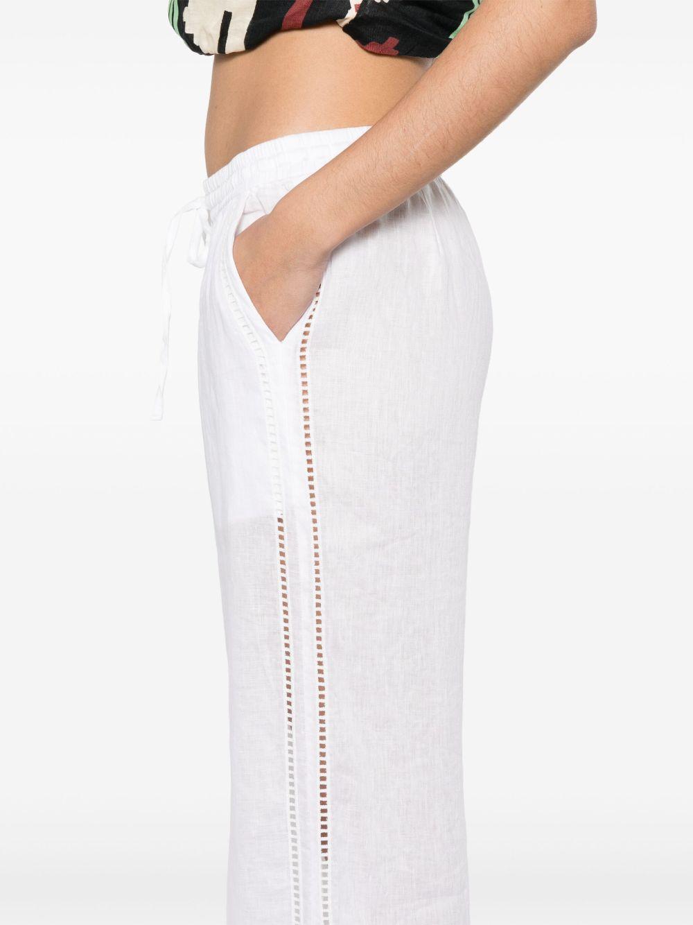 Linen trousers<BR/><BR/><BR/> D230743 BEACH25002 P.A.R.O.S.H.