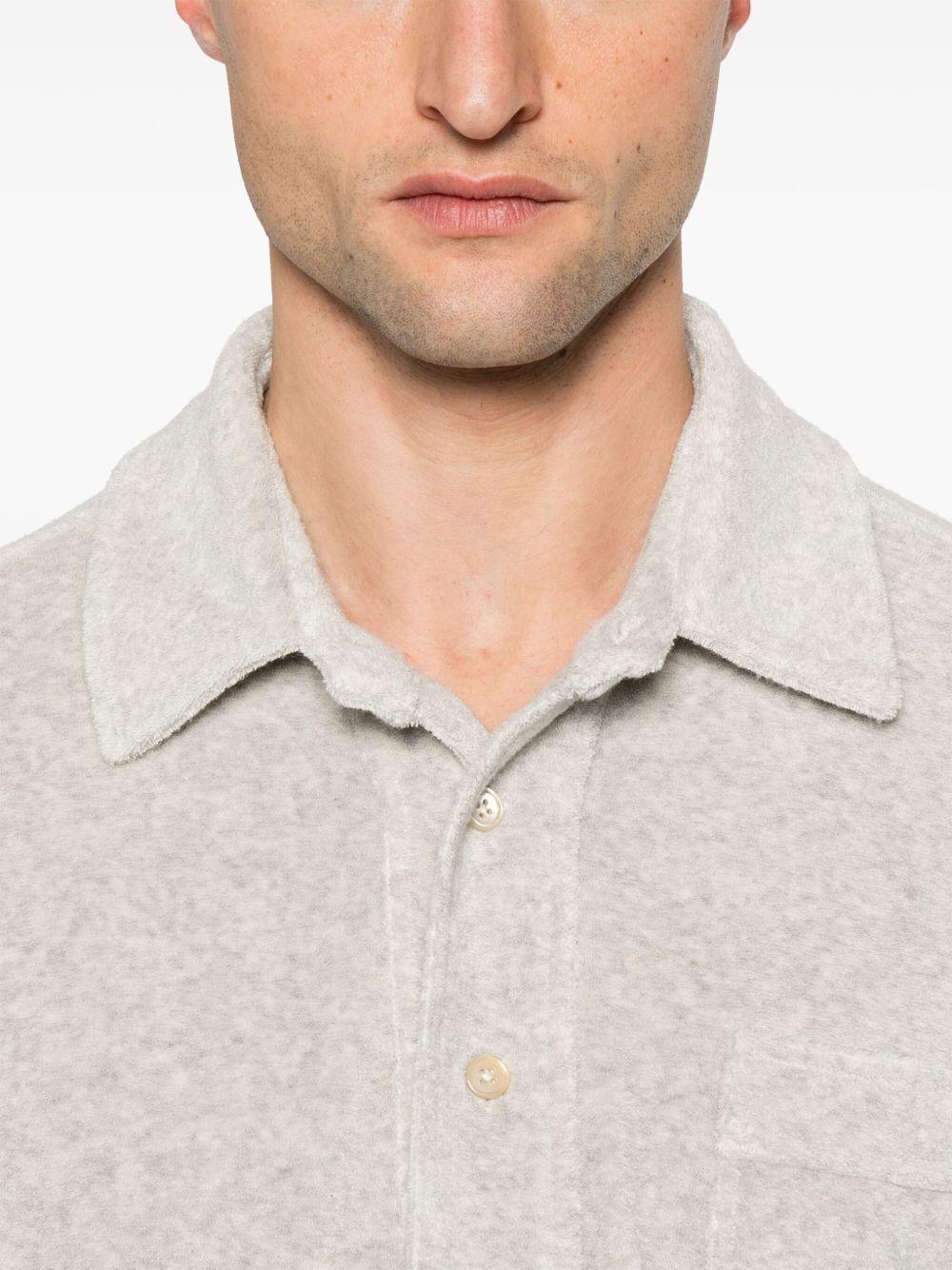 Towelling polo shirt<BR/><BR/><BR/> JPS009 JMC053S25IG030 TOM FORD