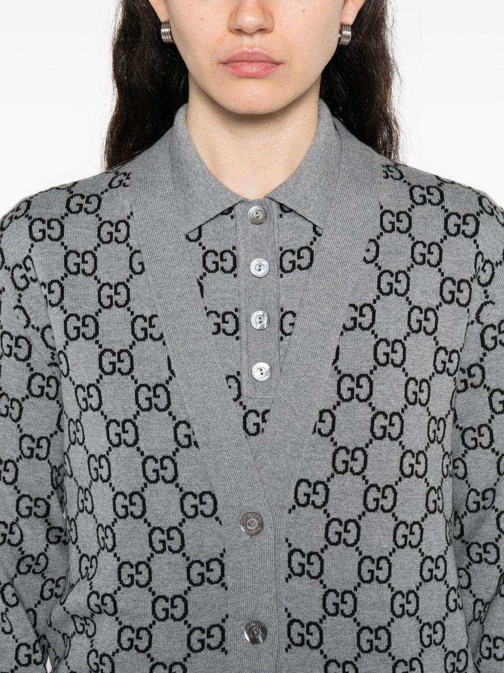 Reversible GG wool jacquard cardigan 798157 XKEJP1045 GUCCI