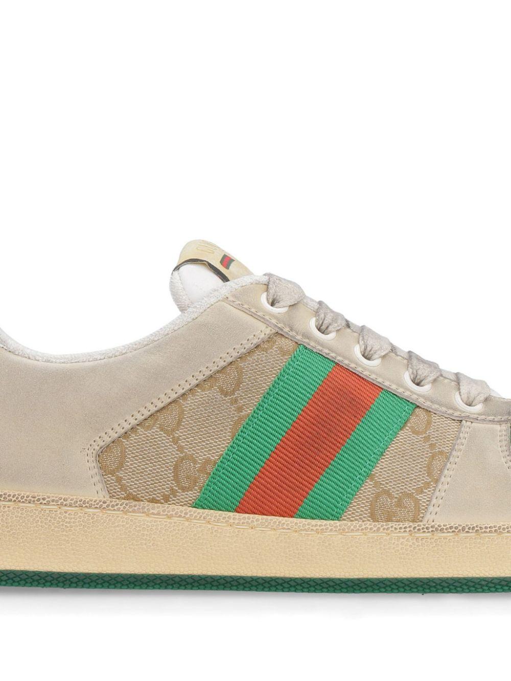 Screener lace-up sneakers<BR/><BR/><BR/> 570443 9Y9209666 GUCCI