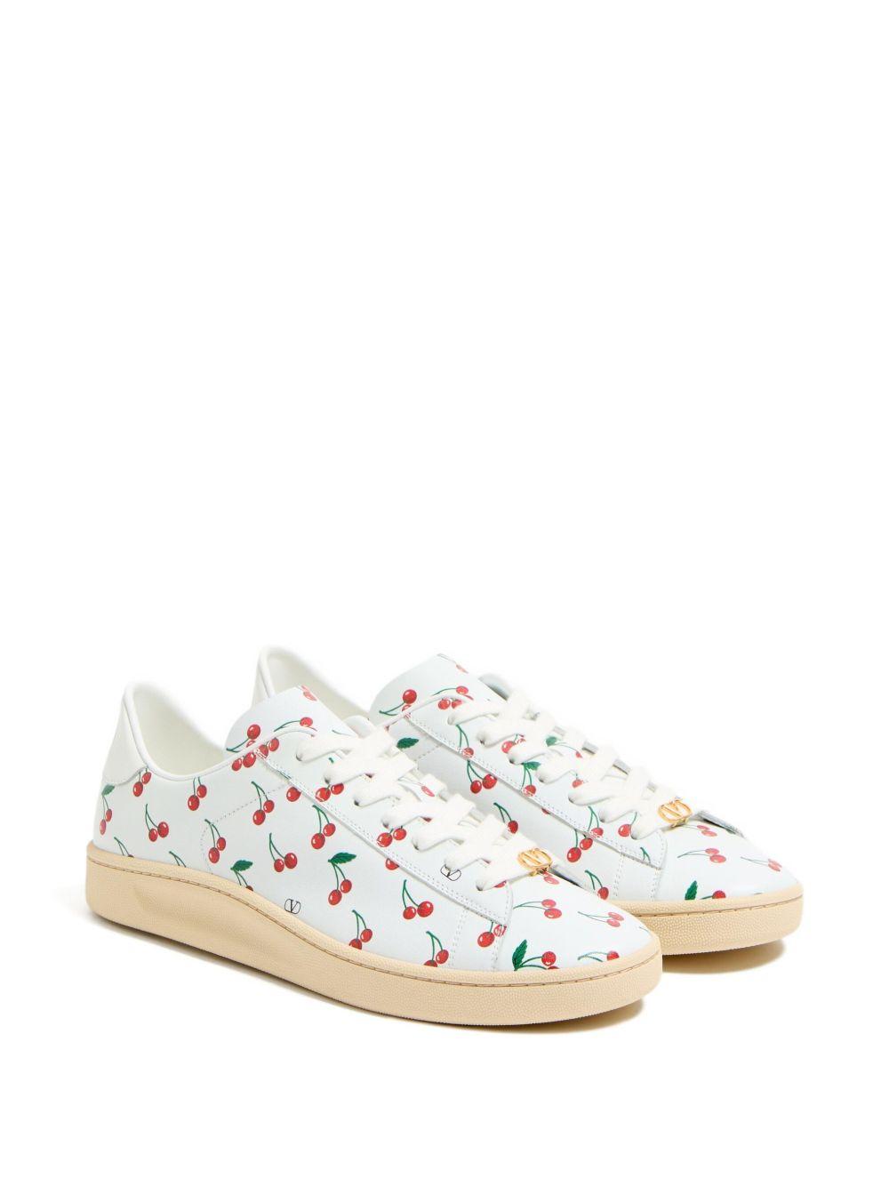 Royco Sneaker Calfskin With Cherryfic Pattern 7Y2S0K34DRJ CSV VALENTINO GARAVANI