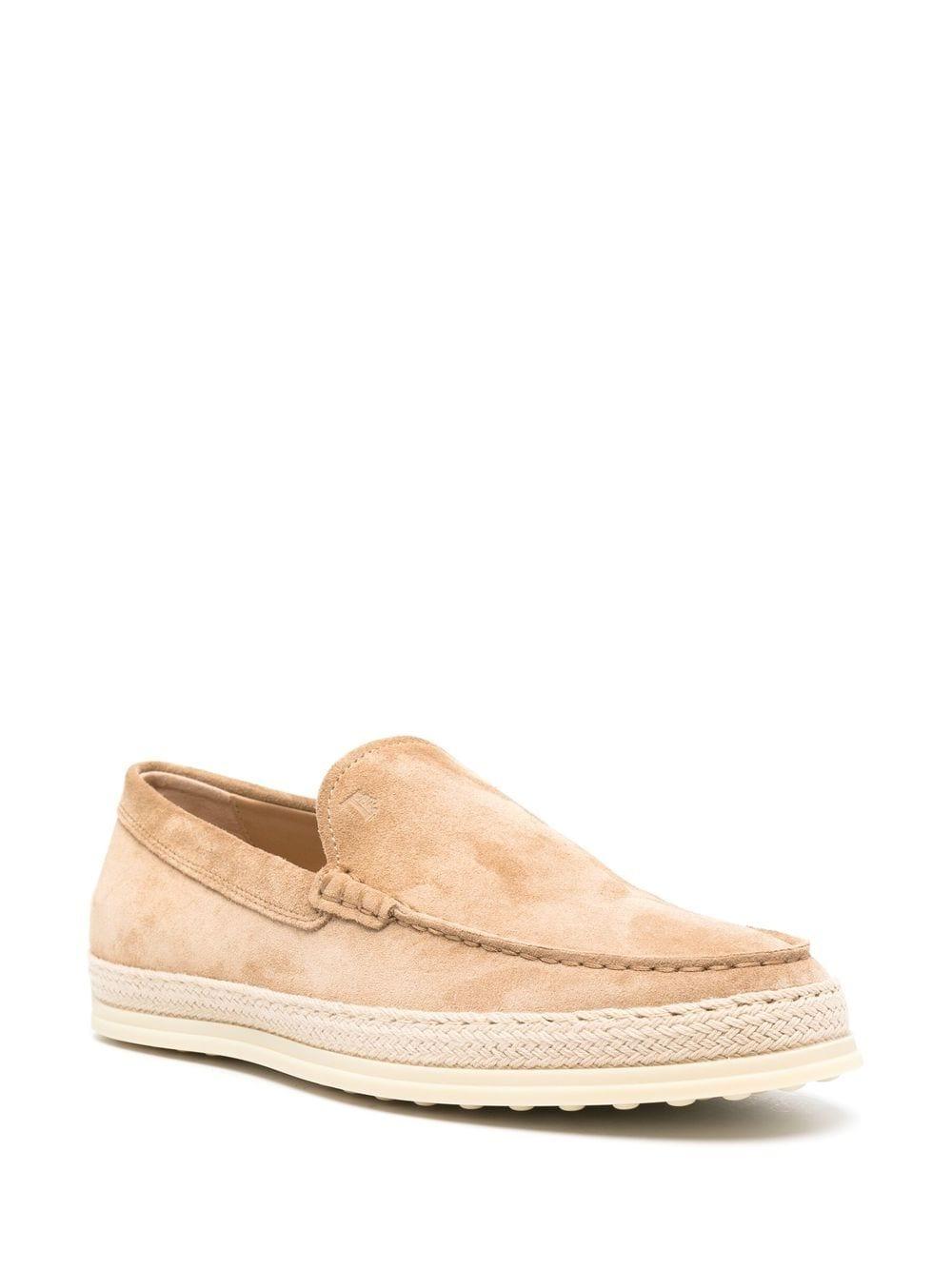 Suede espadrille loafers XXM0TV0AJ30RE0 9996 TOD'S