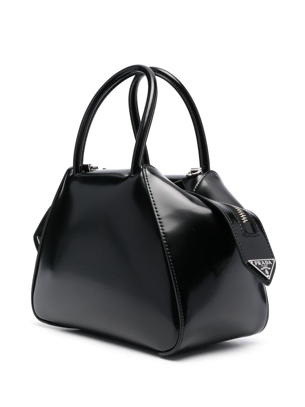Supernova brushed leather tote bag 1BA385 ZO6F0002 PRADA