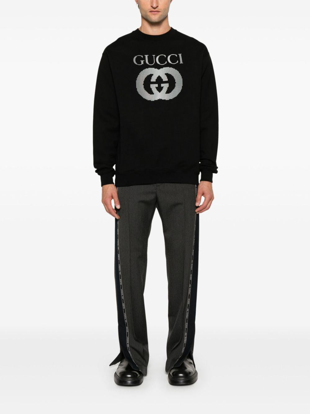 Embroidered-logo sweatshirt<BR/><BR/> 784413 XJGQC1043 GUCCI