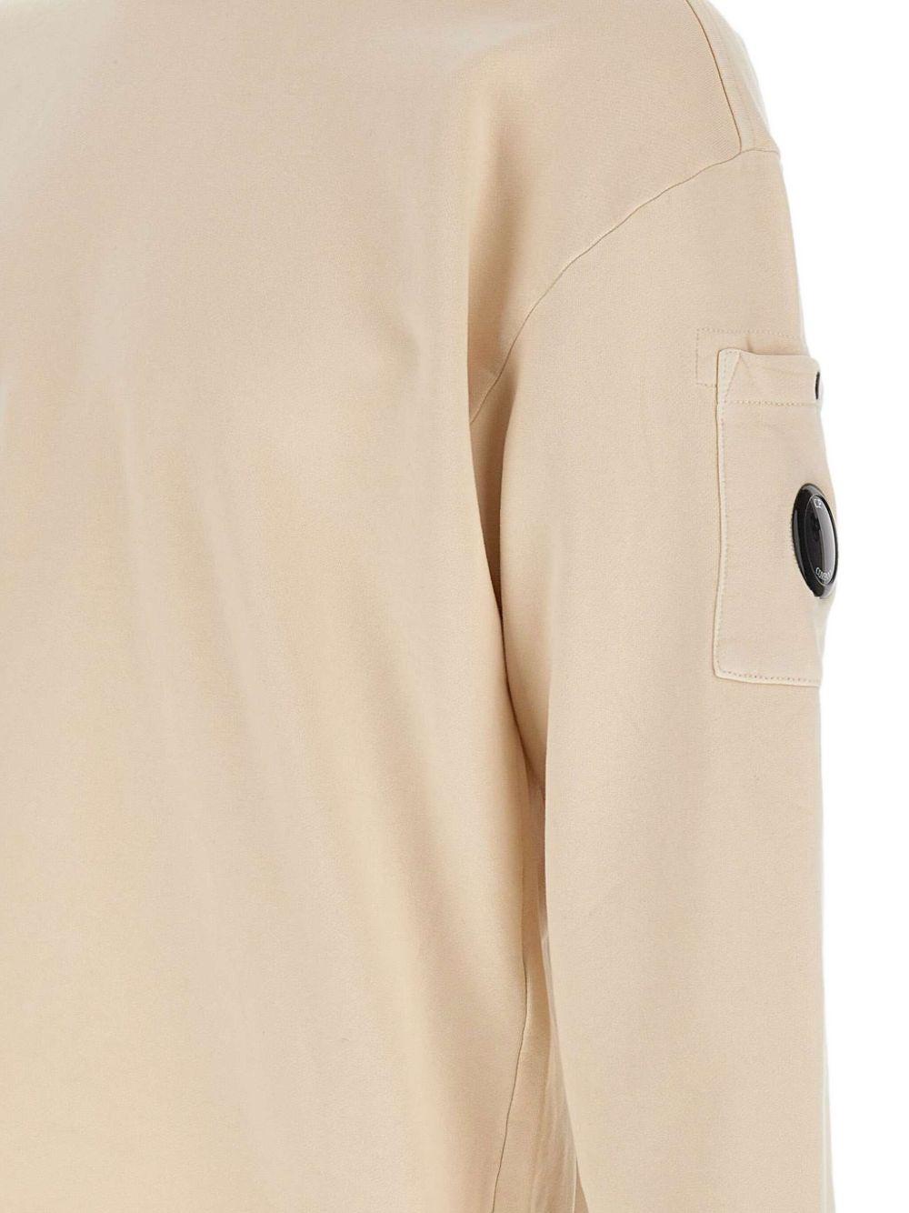 Brushed and Emerized Diagonal Fleece Boxy Crewneck Sweatshirt 19CMSS058A 006372G402 C.P. COMPANY