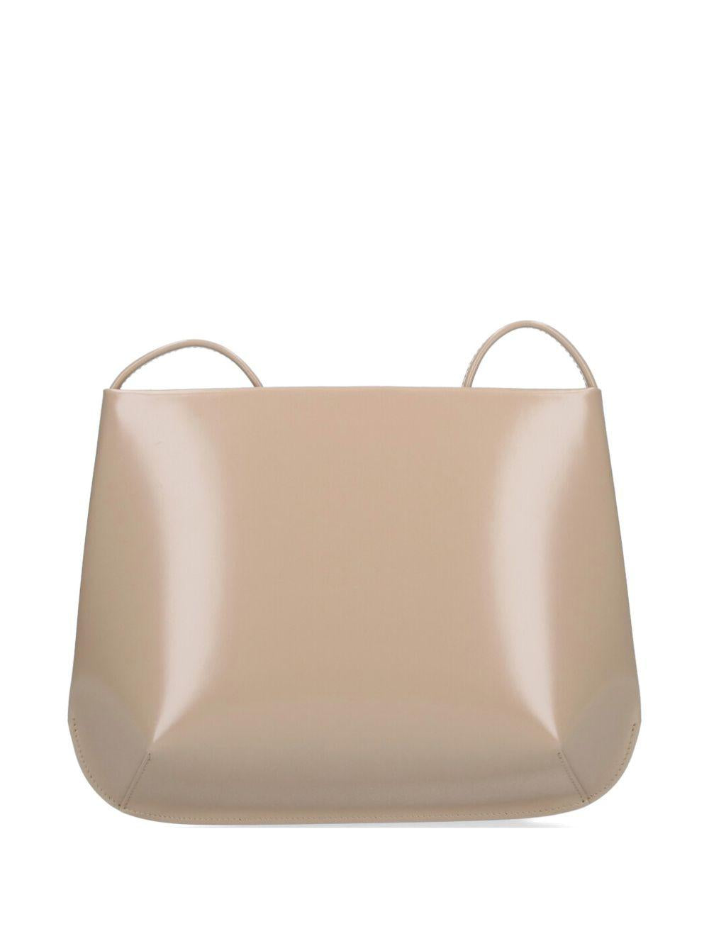 Loge leather shoulder bag LOGEBAG LATTESPAZZOLATO FANE