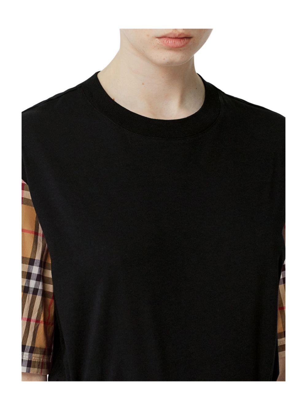 T-shirt con motivo Vintage Check 8014895 BLACK BURBERRY