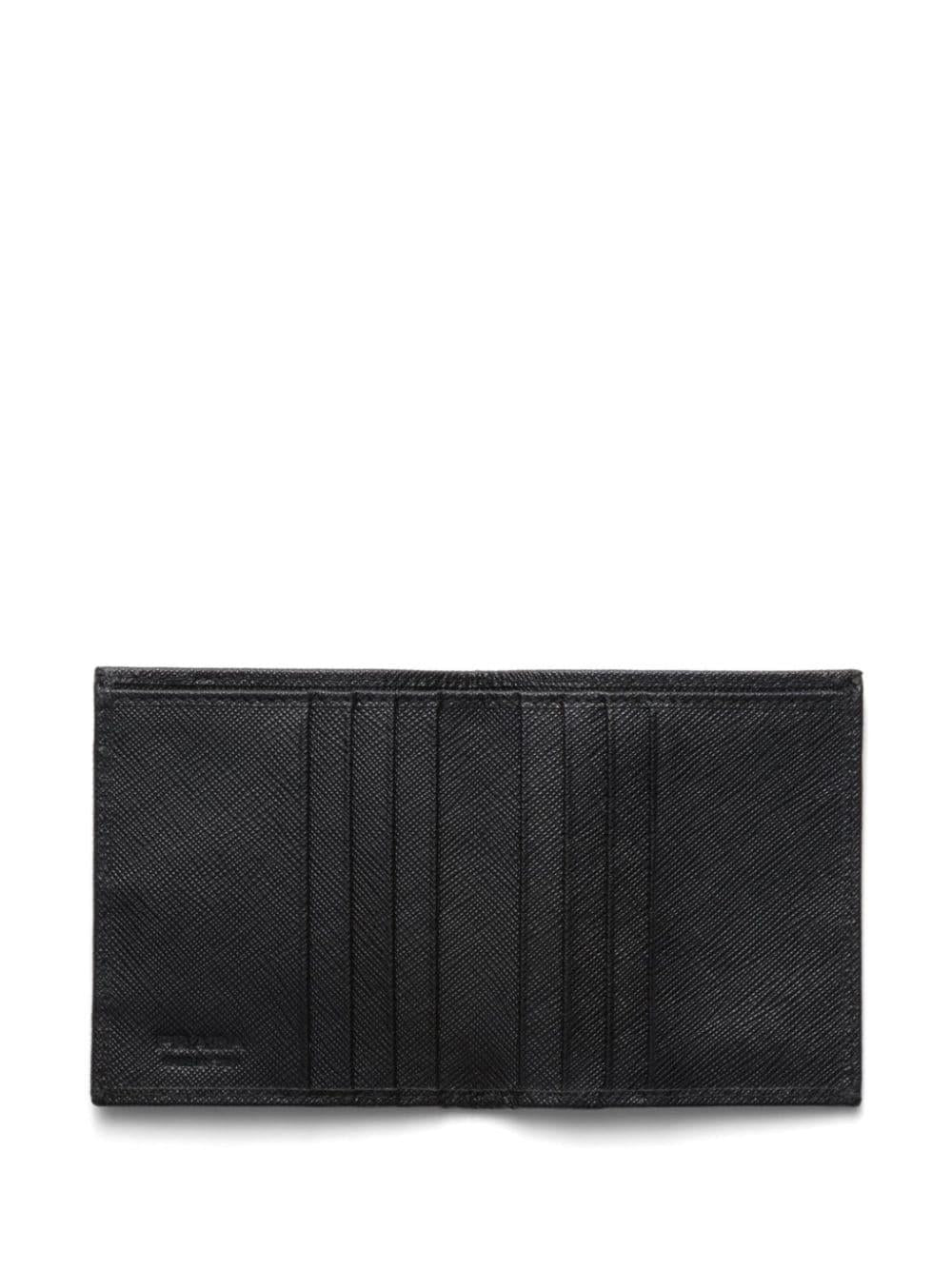 Re-Nylon enamel-triangle logo wallet<BR/><BR/><BR/> 2MO004 2DMHF0002 PRADA