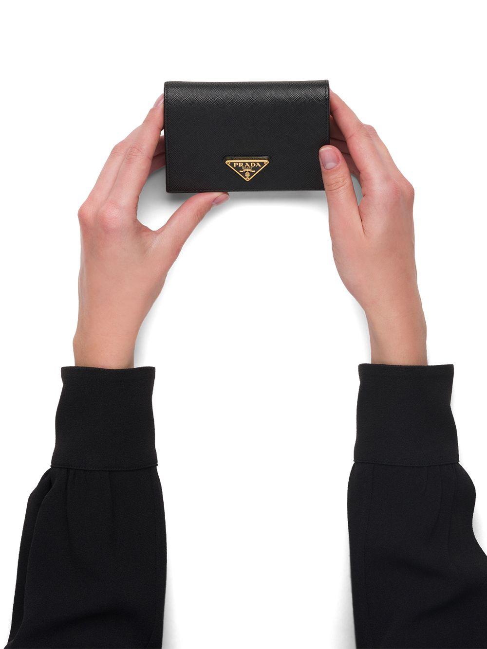 Small Saffiano Leather Wallet 1MV021QHH F0002 PRADA