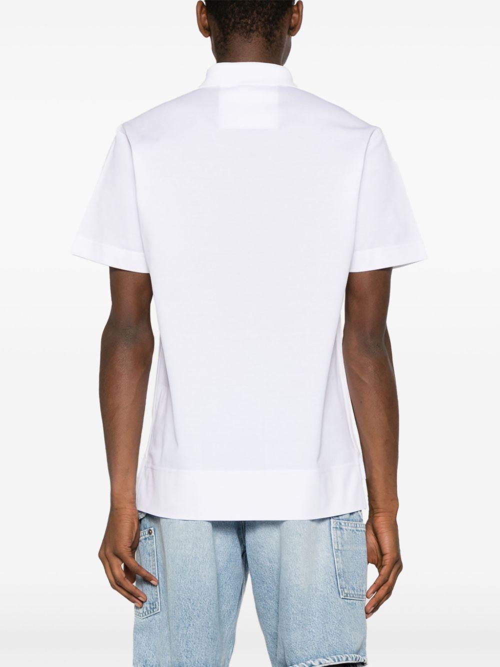 4G-embroidered piqué polo shirt<BR/><BR/><BR/> BM71KR3YCD. 100 GIVENCHY