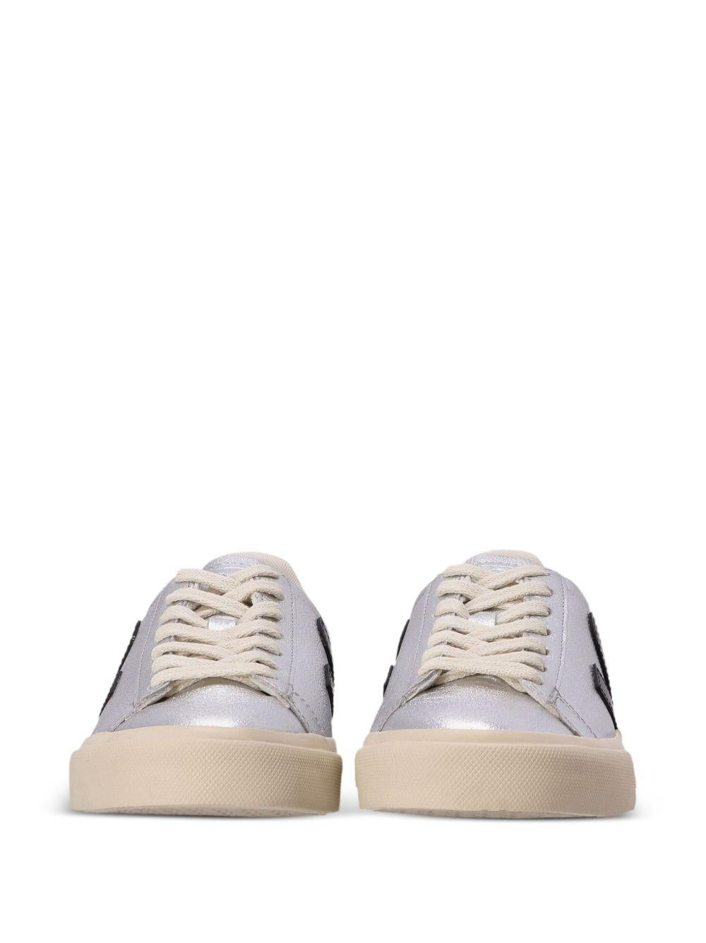 CAMPO LEATHER SNEAKERS CP0520786 SILVER/BLACK VEJA