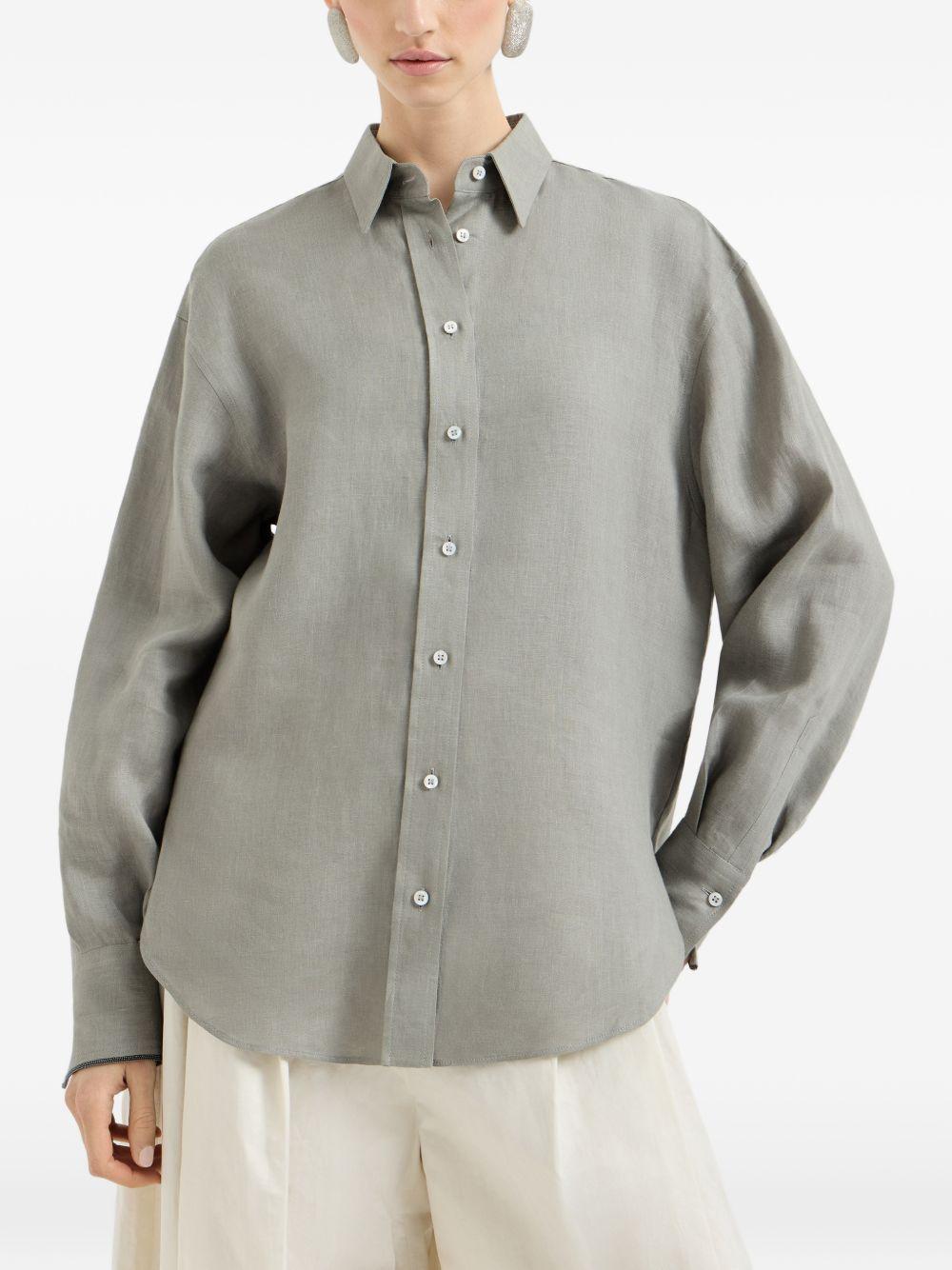 Monili linen shirt MA698MQ906 C1063 BRUNELLO CUCINELLI