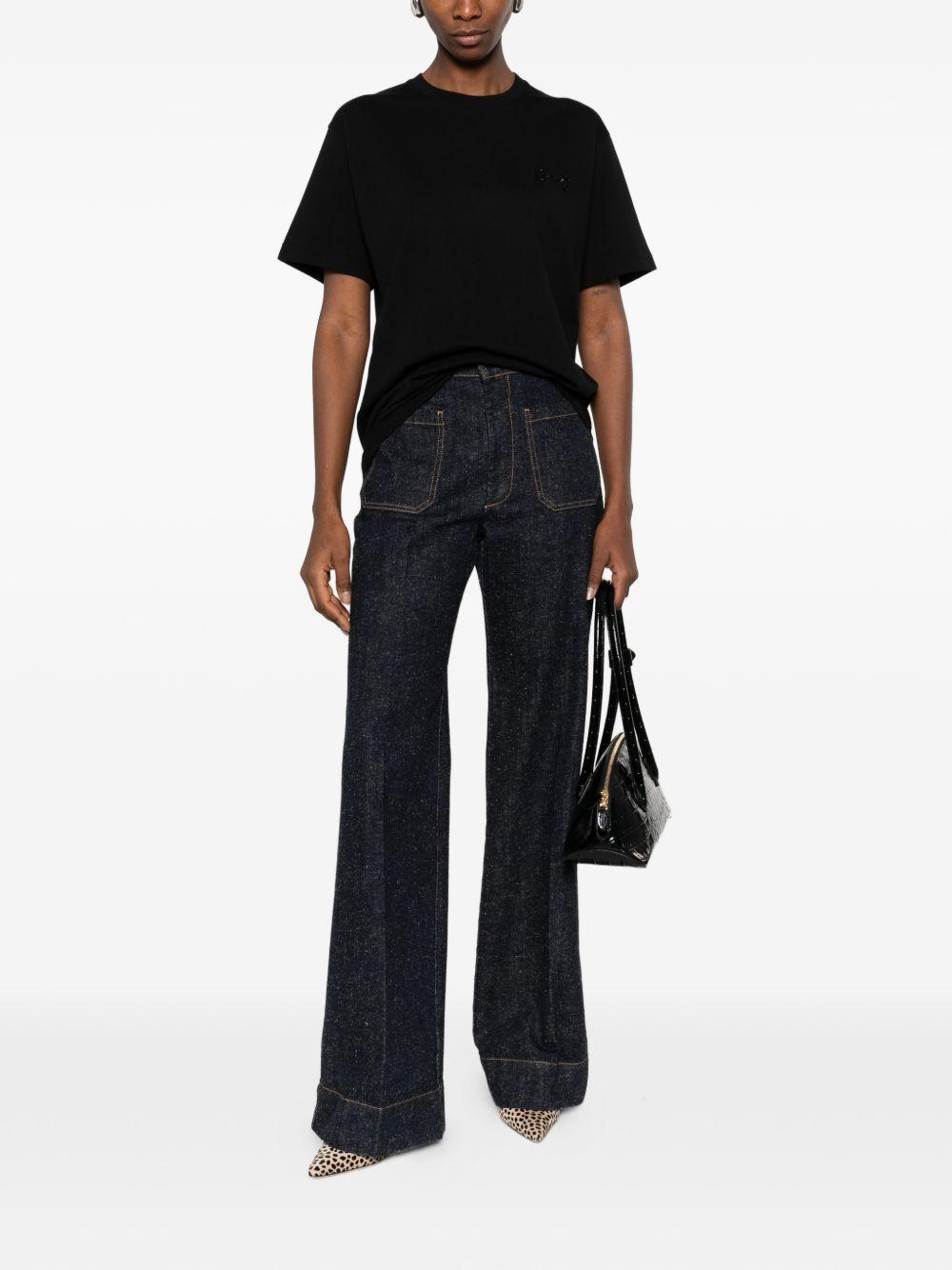 Cotton jersey T-shirt with embroidery 837959 XJHMR1043 GUCCI