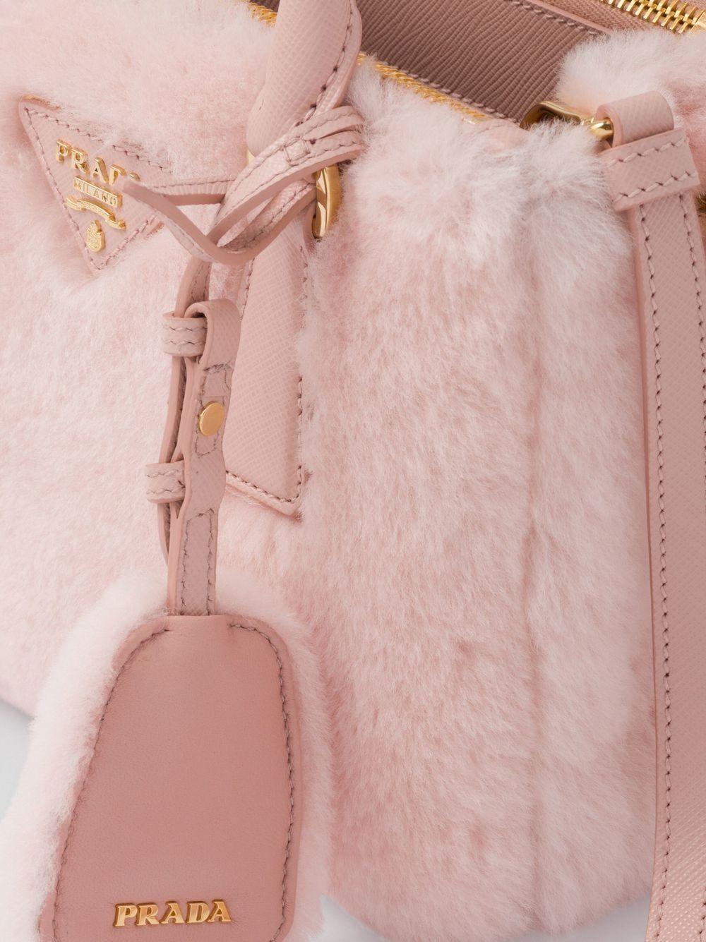 Galleria shearling mini bag 1BA906 2ECYF0615 PRADA