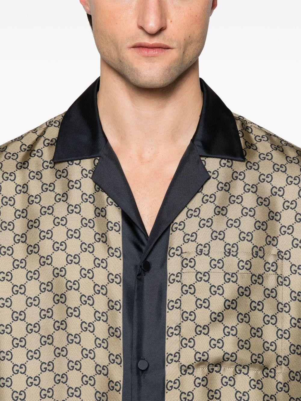Printed silk shirt<BR/><BR/><BR/> 794907 ZASG34270 GUCCI