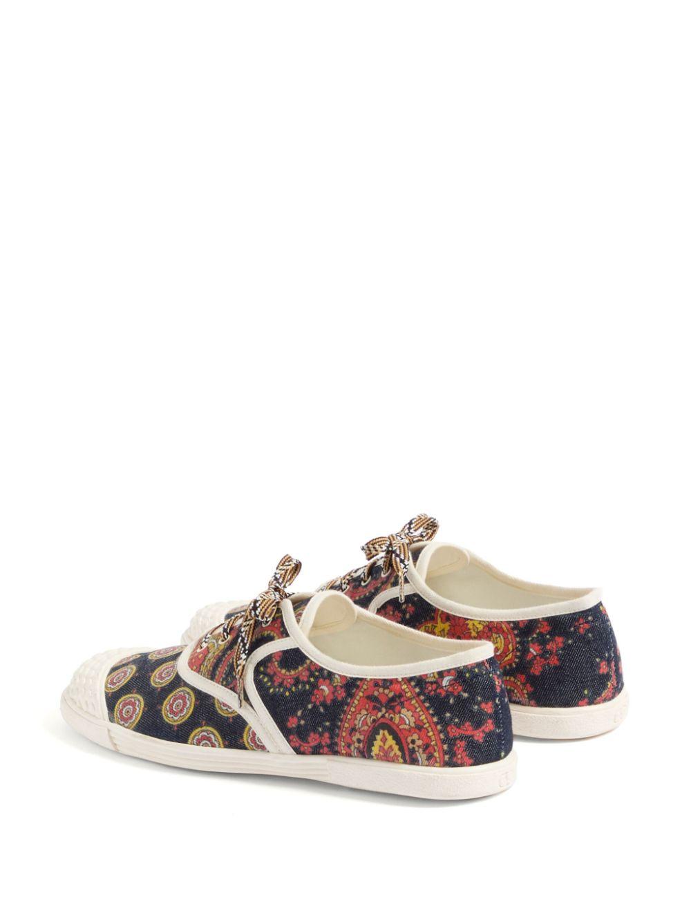 BAY BY BAY TRAINERS IN VOYAGE IMAGINAIRE DENIM FABRIC 6Y2S0J86RIQ RHJ VALENTINO GARAVANI