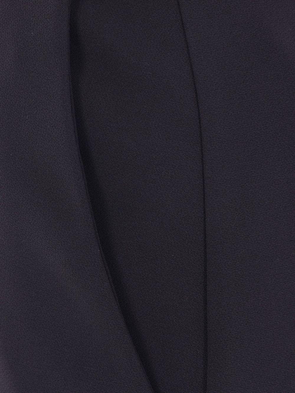 Skirt in crêpe fabric with logo ribbon GO11856E2 110 ELISABETTA FRANCHI