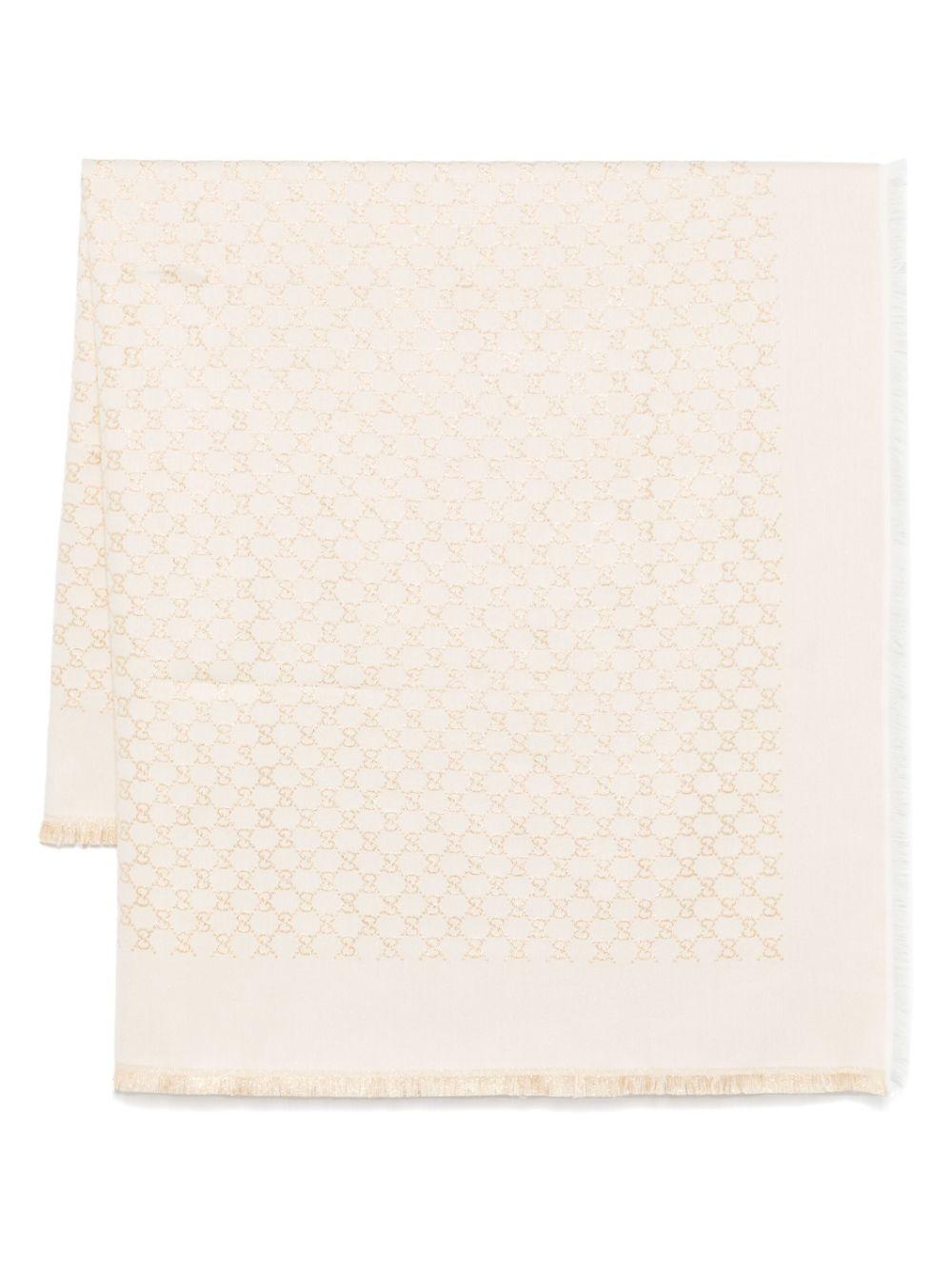 GG jacquard lamé shawl<BR/><BR/><BR/> 809226 3GC469075 GUCCI