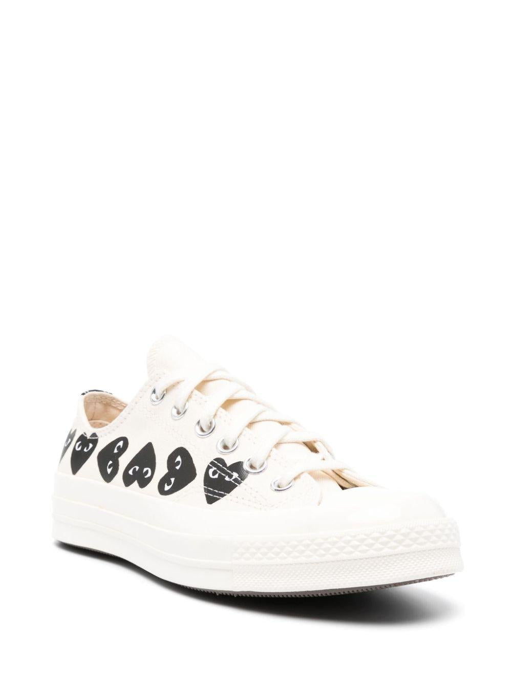 Off-white/black canvas snakers AZK126 WHITE COMME des GARÇONS PLAY x Converse