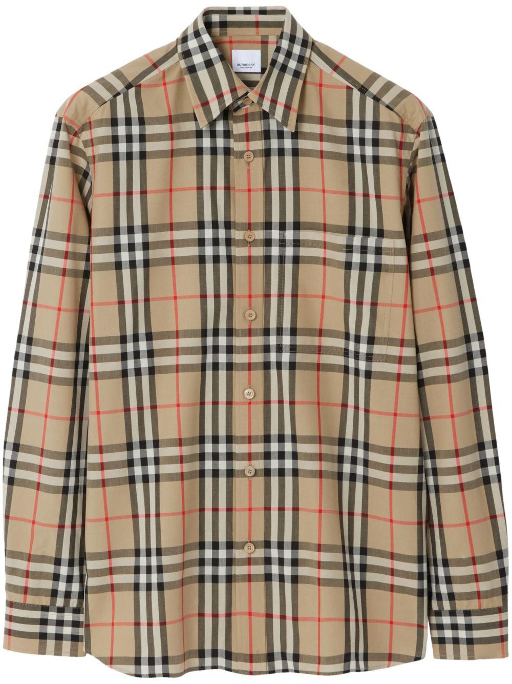 Vintage Check-pattern cotton shirt 8070577 A7028 BURBERRY