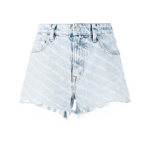 High-waisted denim shorts<BR/> 4DC2204781 270 ALEXANDER WANG
