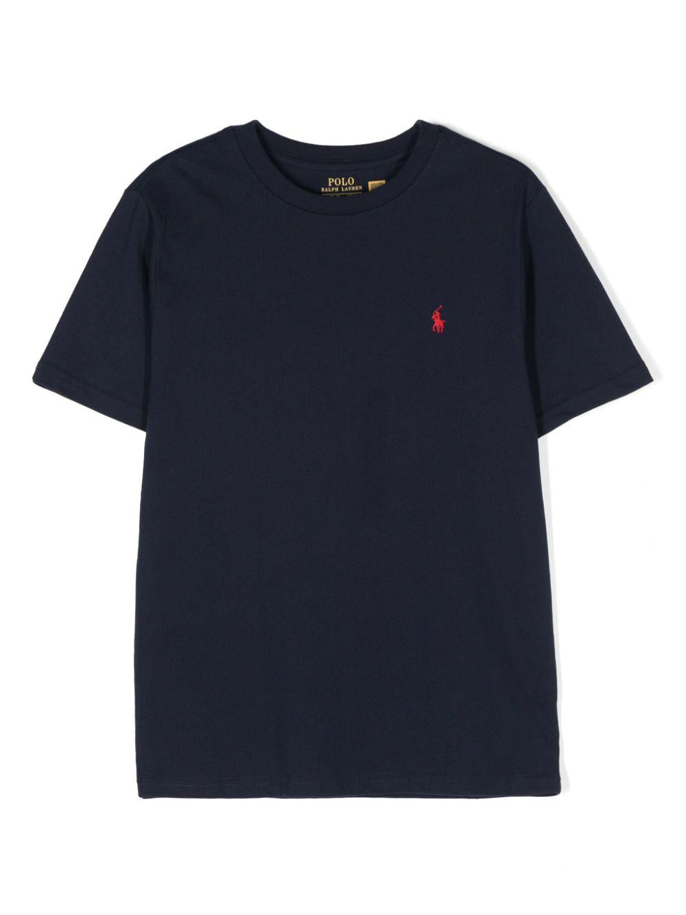 Polo logo T-shirt<BR/><BR/><BR/> 322832904037 CRUISENAVY POLO RALPH LAUREN KIDS