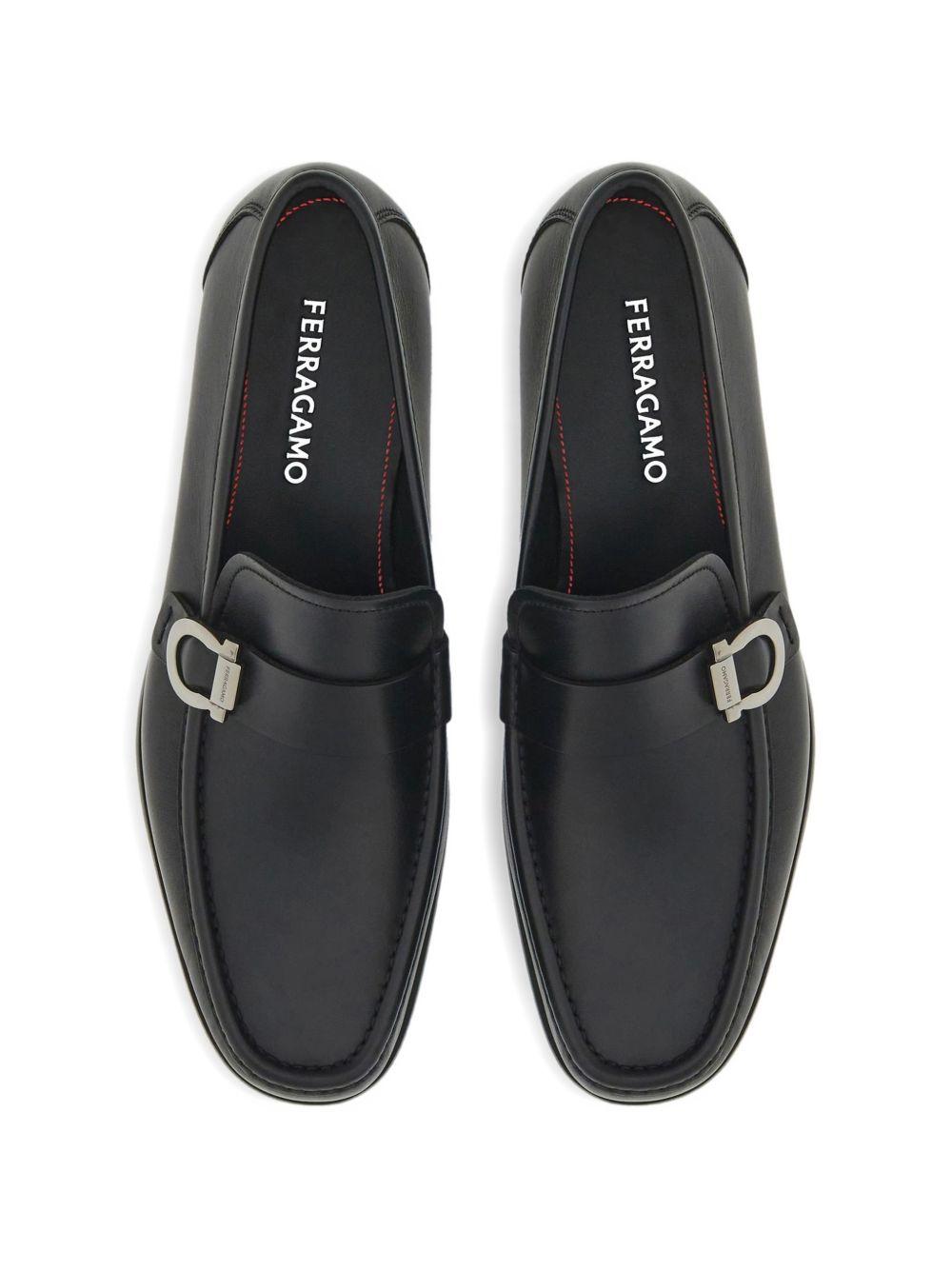 Gancini ornamental loafer 027963CASPIAN 775114NERO FERRAGAMO
