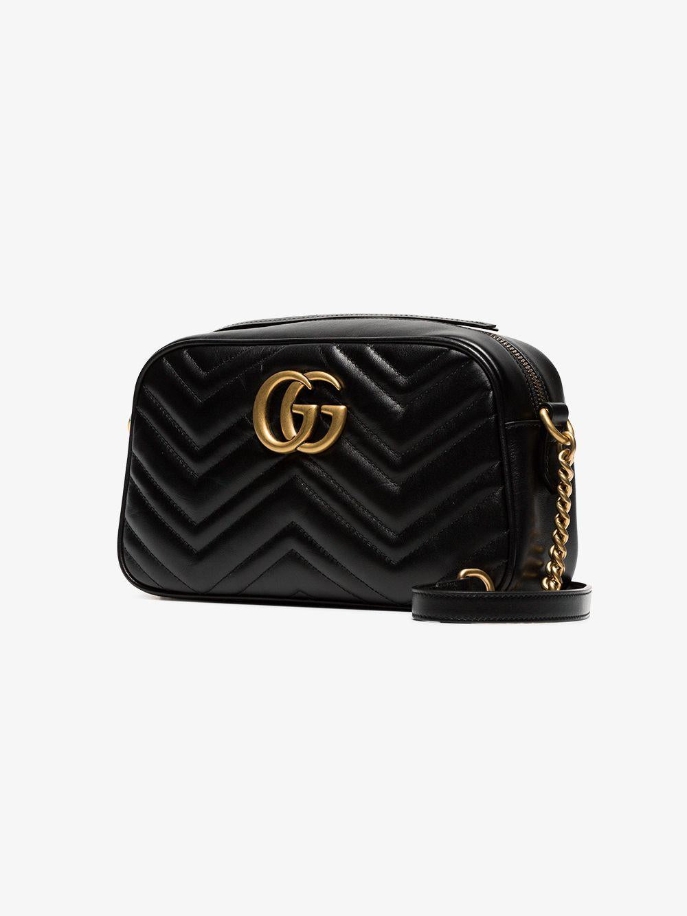Borsa a spalla "GG Marmont smaii'' nera 447632 DTD1T1000 GUCCI