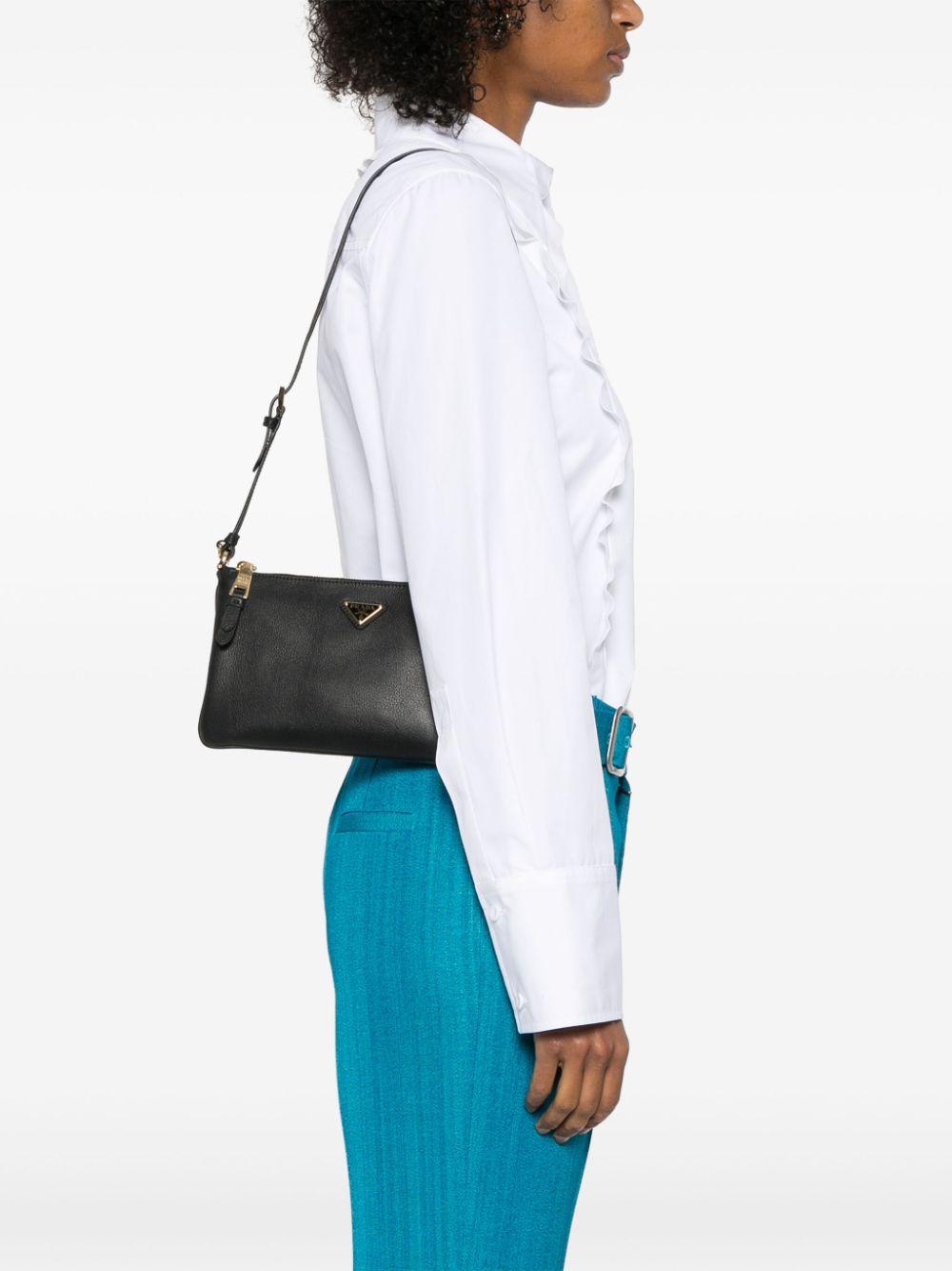 Triangle-logo shoulder bag<BR/><BR/><BR/> 1BC238 2CYSF03BH PRADA