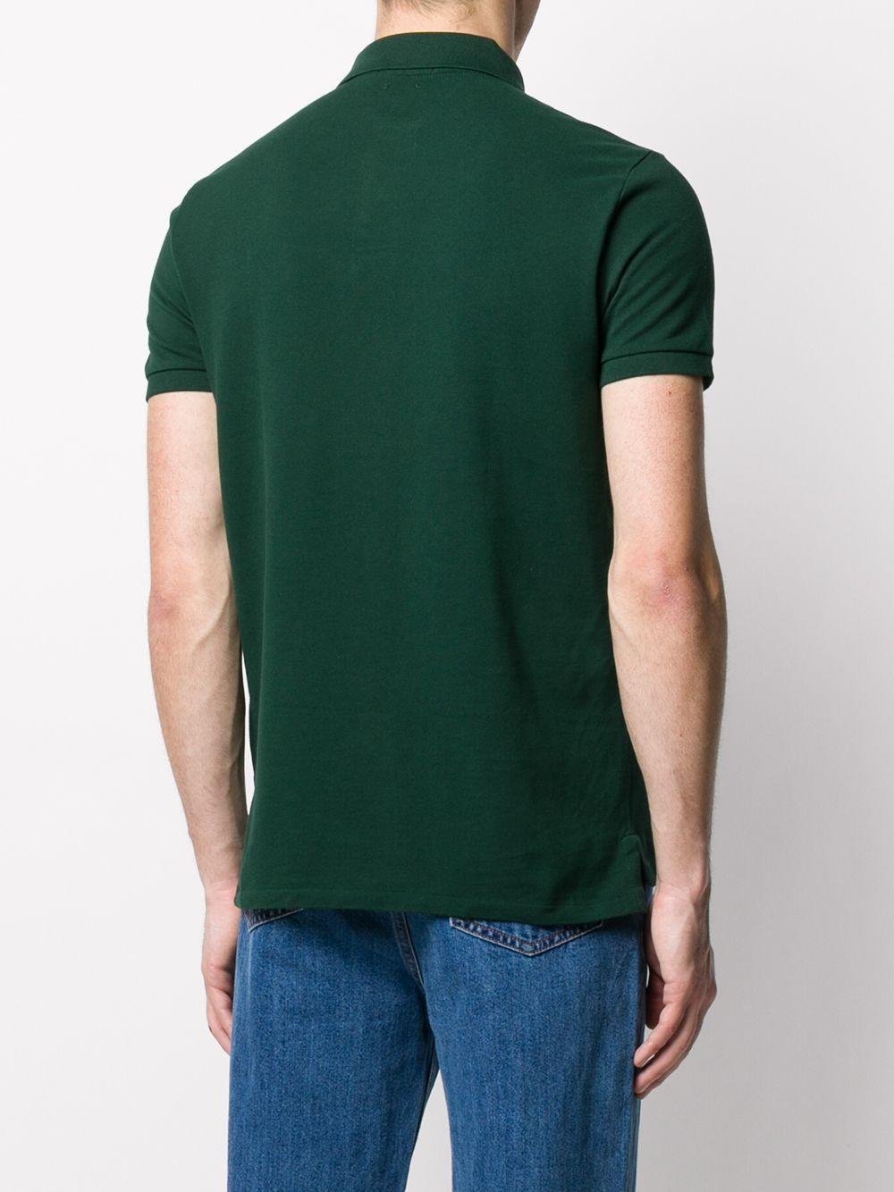 Logo-embroidered piqué polo shirt<BR/><BR/><BR/> 710782592015 COLLEGE GREEN POLO RALPH LAUREN