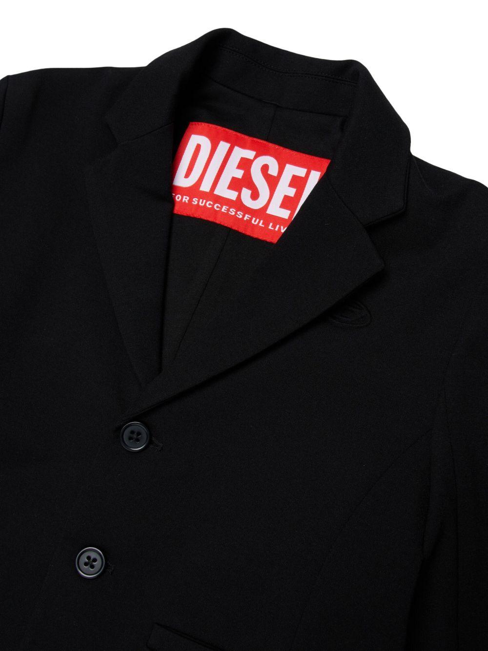 Cropped blazer with welt pockets J02646 KYATEK900 DIESEL KIDS