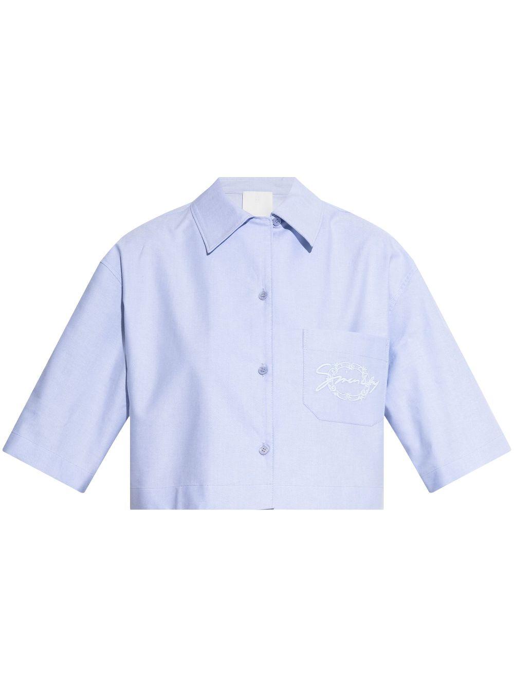 Cotton cropped shirt BW61591557 453 GIVENCHY