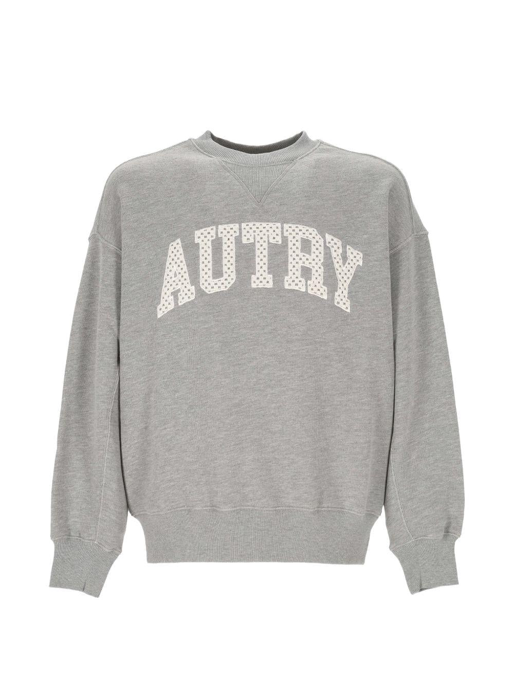 COLLEGE SWEATSHIRT SWPX 036DJERSEY DARK MELANGE AUTRY
