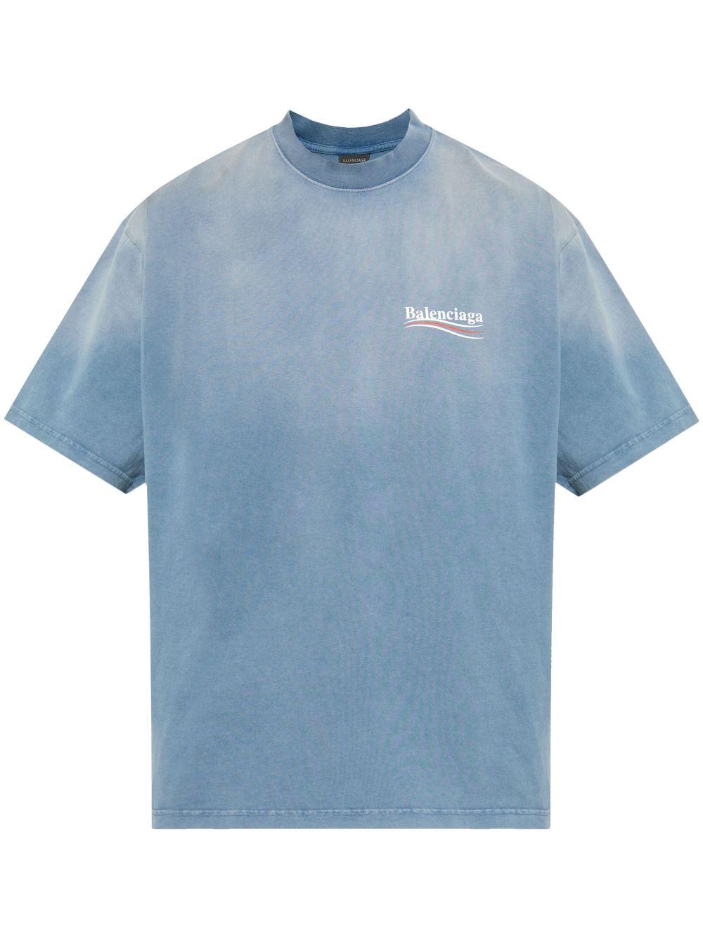 Logo-print T-shirt<BR/><BR/><BR/> 764235 TIV529798 BALENCIAGA