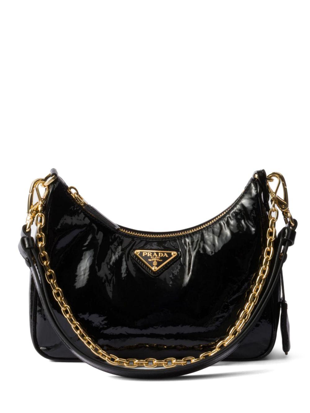 Re-Edition patent leather shoulder bag 1BC204 2DNTF0002 PRADA