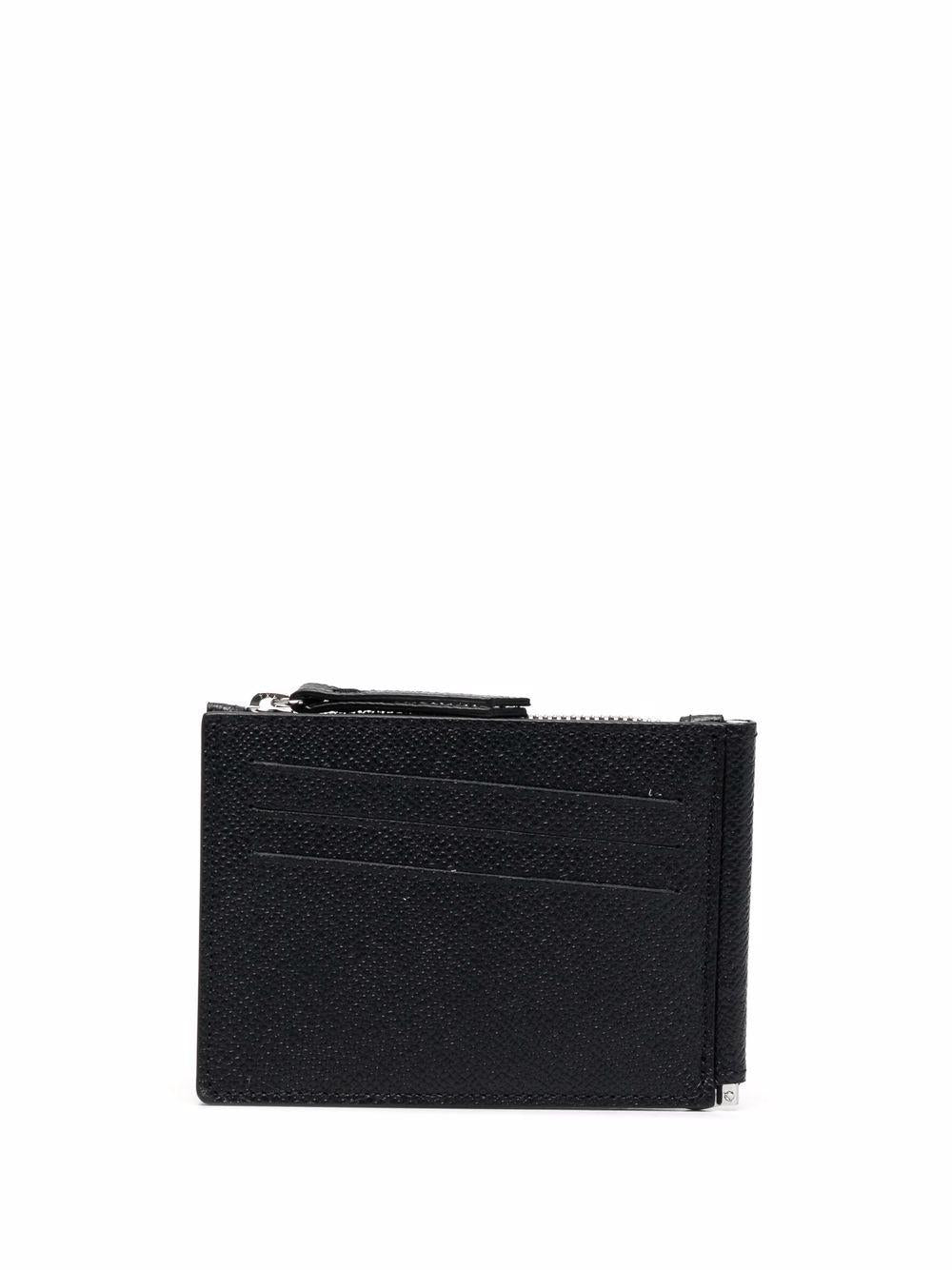 Leather money clip wallet<BR/><BR/><BR/> SA1UI0018 P4745T8013 MAISON MARGIELA