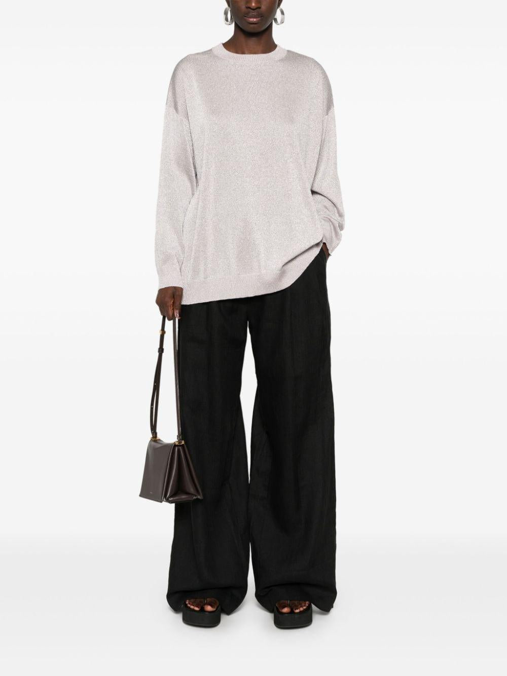 Metallic knit jumper<BR/><BR/><BR/> DS24WN0Q BK039JS30DF MISSONI