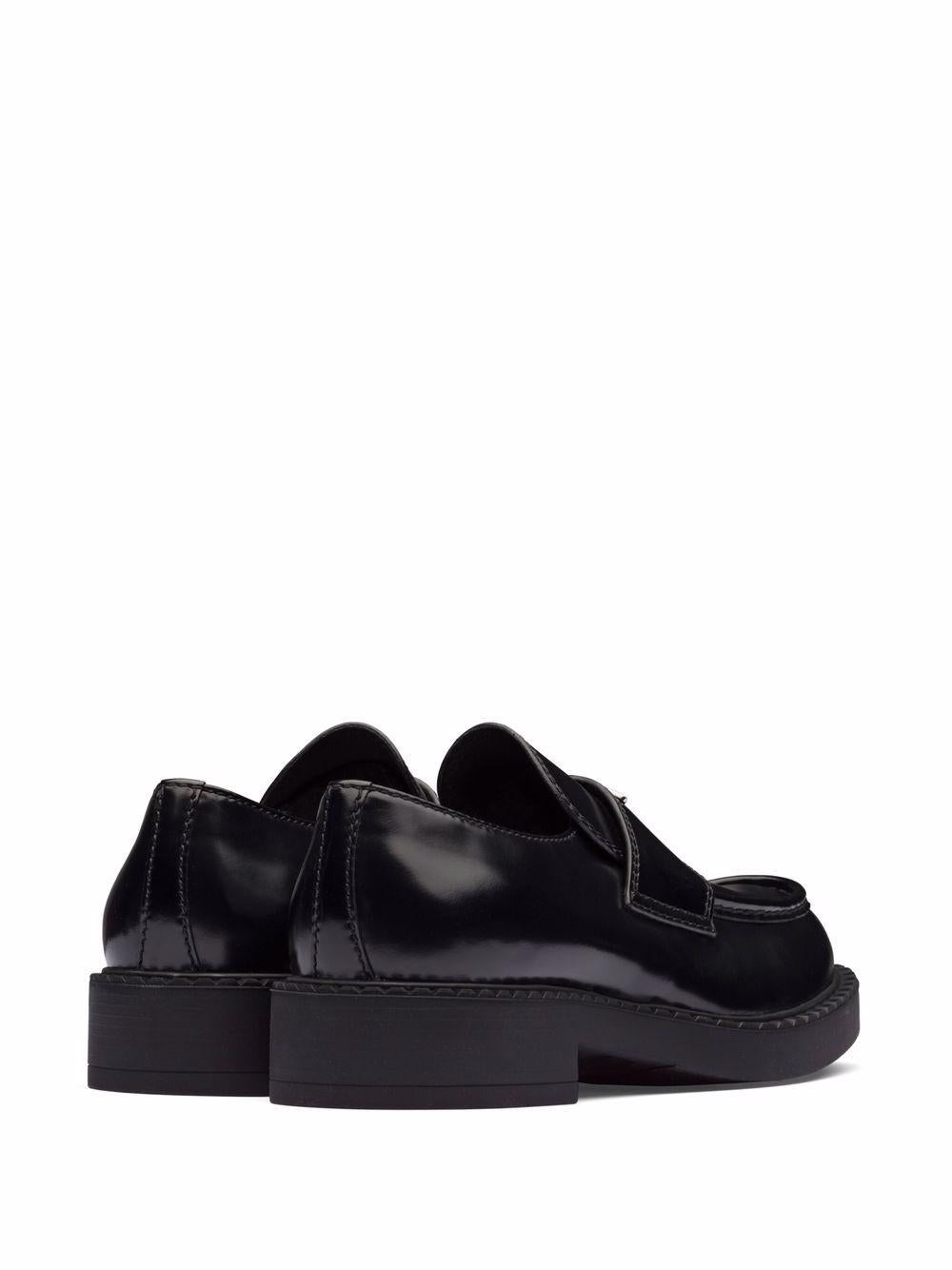 Brushed leather loafers<BR/><BR/><BR/> 2DE127 055F0002 PRADA