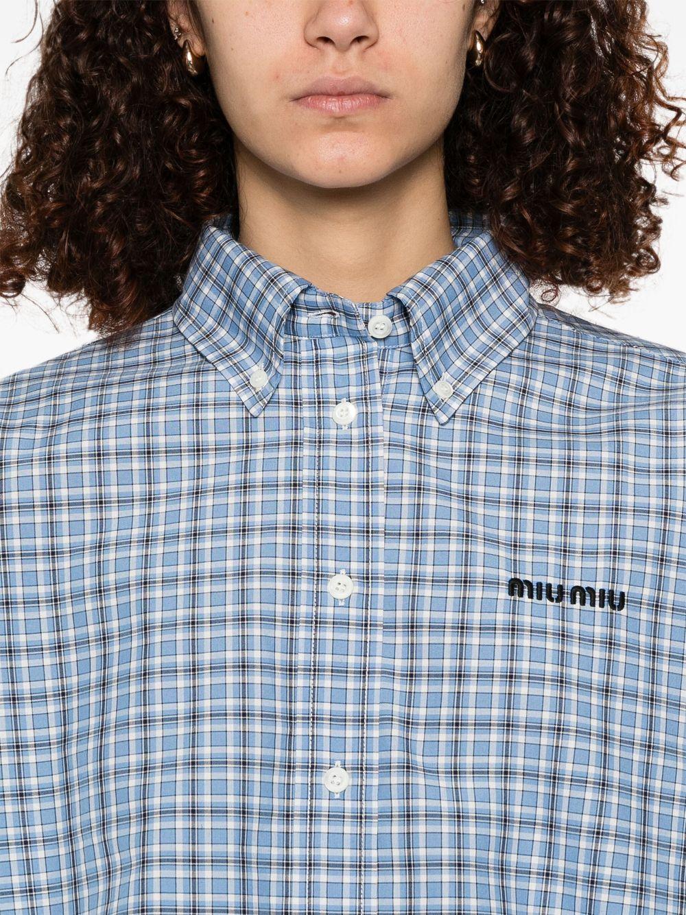 Checked shirt<BR/><BR/><BR/> MK1659 16MKF0QY6 MIU MIU