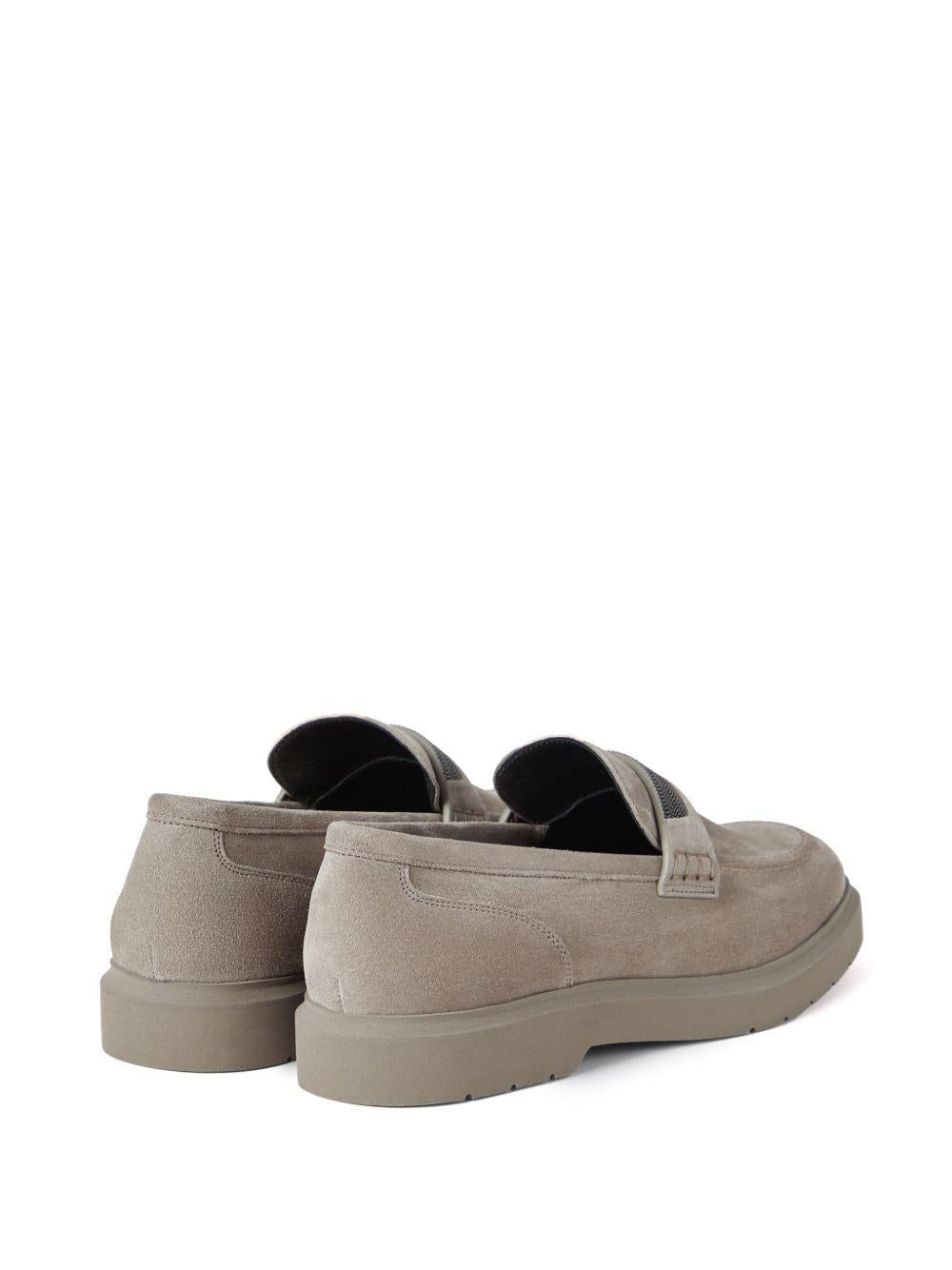 Crystal-embellished suede loafers MZSFG2370 C5859 BRUNELLO CUCINELLI