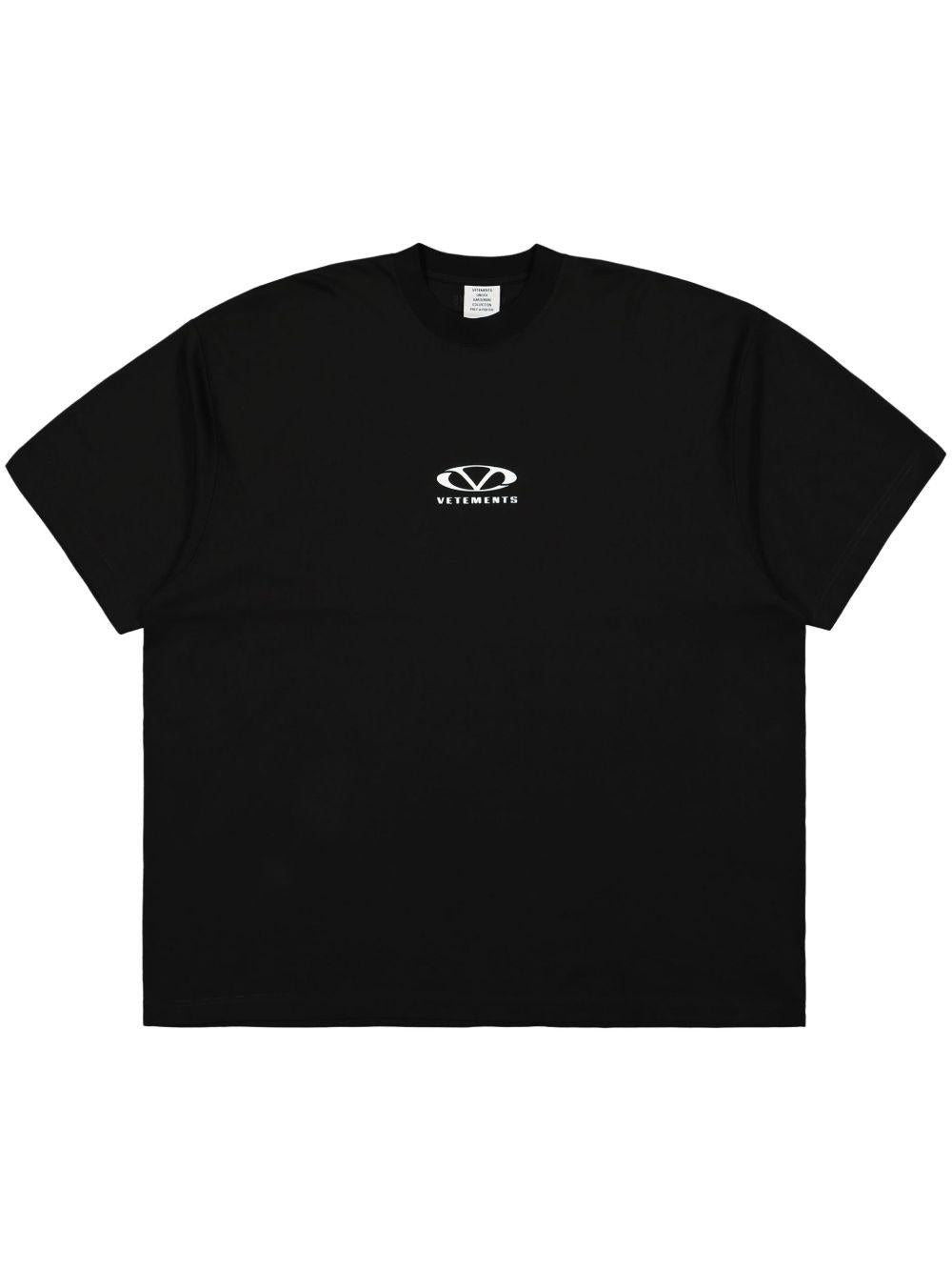 Logo-print T-shirt<BR/><BR/><BR/> UA66TR605 BW VETEMENTS
